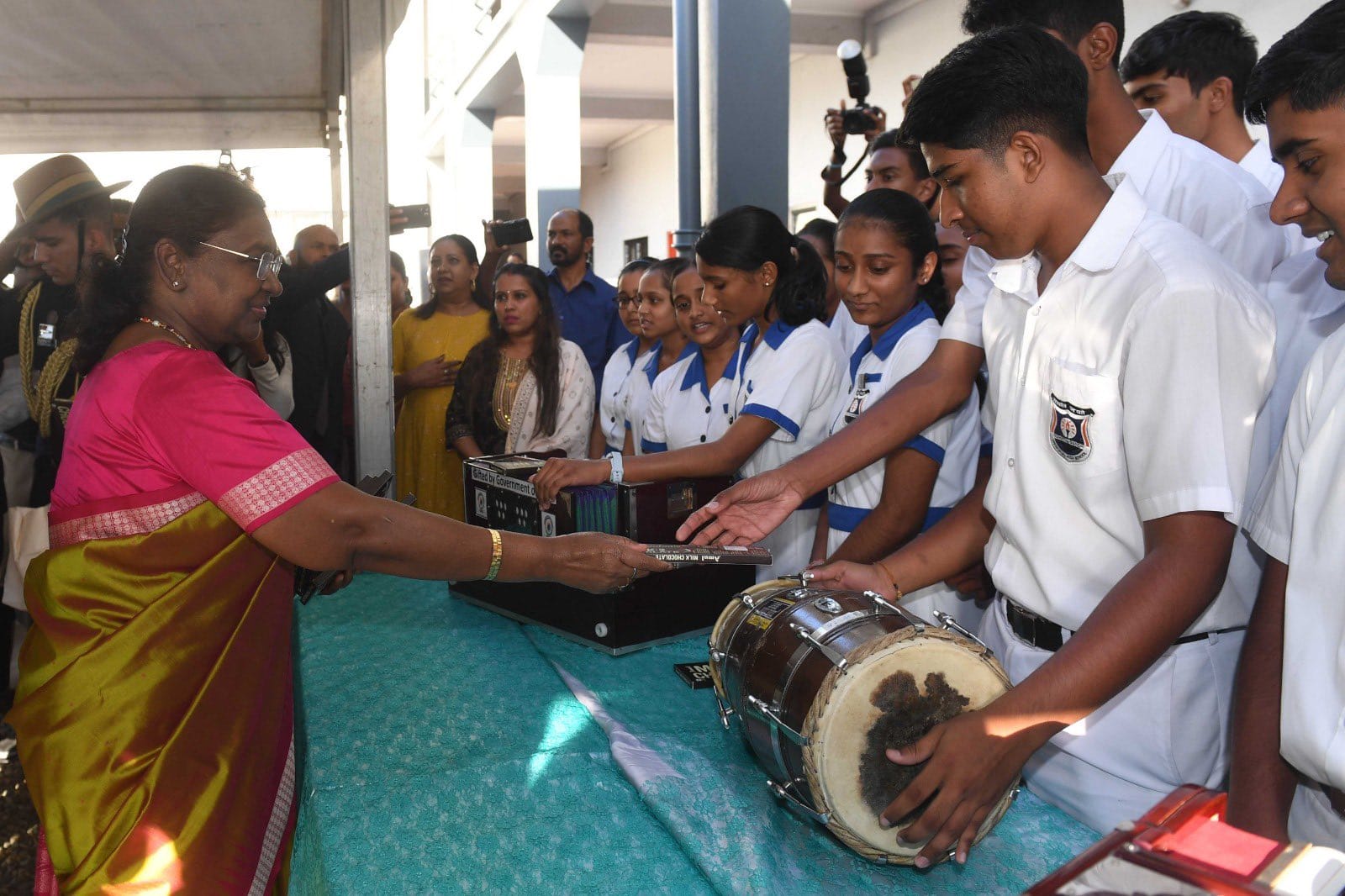 Hon. President of India visits Mahatma Gandhi Memorial High School - 06.08.2024